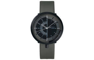 ISSEY MIYAKE Mechanical Movement Stainless Steel Cow Leather Strap Watch 43mm Men's Watches