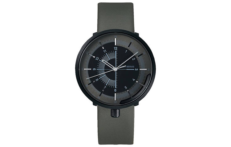 ISSEY MIYAKE Mechanical Movement Stainless Steel Cow Leather Strap Watch 43mm Men's Watches