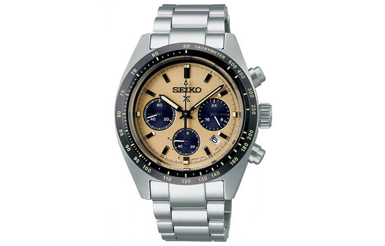 SEIKO PROSPEX Quartz Movement Stainless Steel Strap Watch Men's Watches Yellow Watch Dial