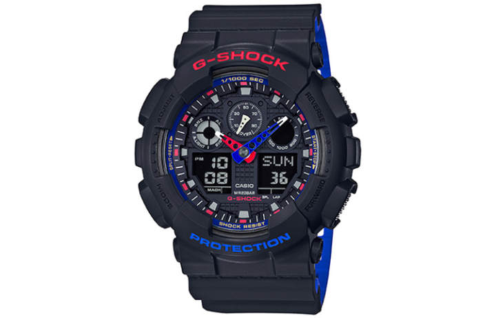 CASIO CASIO Men Liquid Crystal/Analog Dual Display Series Black Watch GA-100LT-1A
