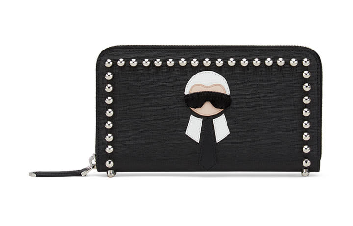 FENDI FENDI Cow Leather, Leather Wallet Regular Women's Black