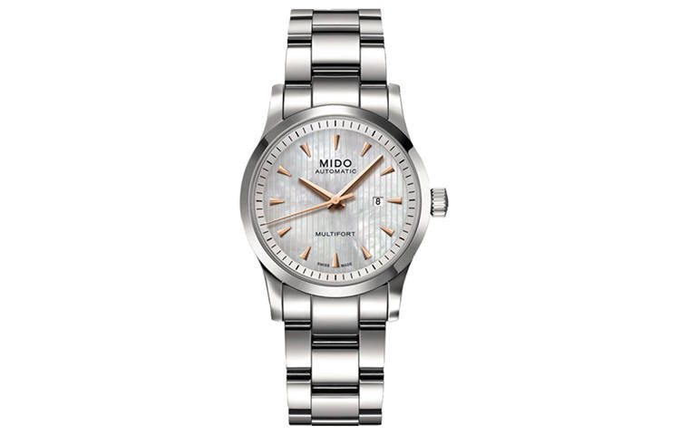 MIDO Helm Automatic Mechanical Movement 100m Waterproof Women's Watch 31mm Silver Dial