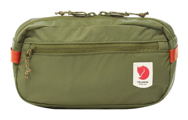 Fjallraven 1.5L Zip Closure Fanny Pack Sling Bag Outdoor Bag Nylon Fabric Green Unisex