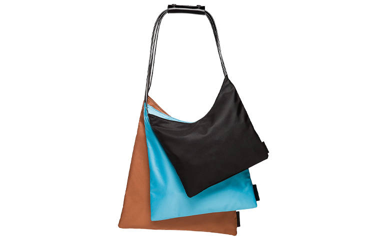 New Balance New Balance Nylon Shoulder Bag Unisex Black Blue Brown