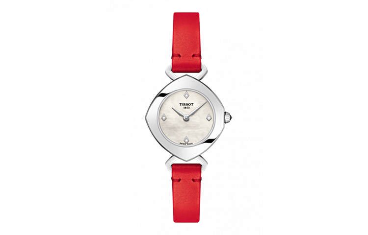TISSOT Yiting Collection Quartz Movement 30m Waterproof Women's Watch 22.58*24.8mm White Dial