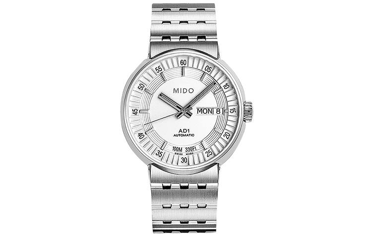MIDO Perfect Series Automatic Mechanical Movement 100m Waterproof Men's Watches Watch 32.5mm Silver Dial
