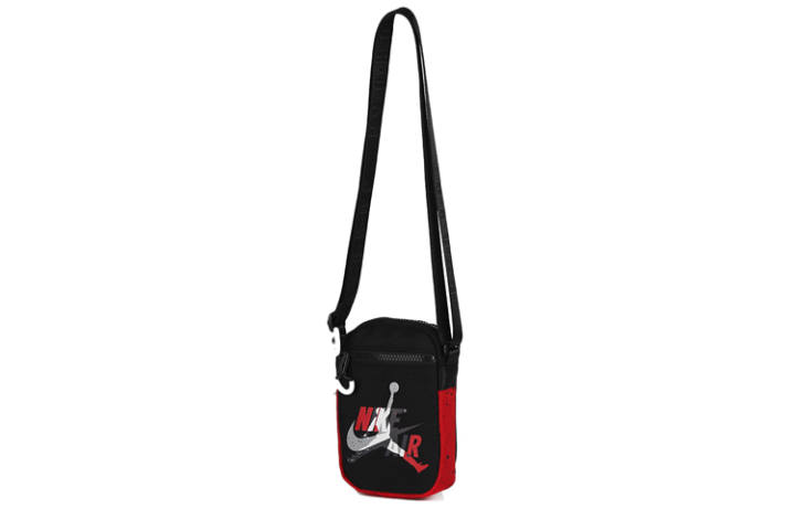 Jordan Jordan Polyester Cell Phone Pouch, Shoulder Bag, Crossbody Bag Regular Unisex Black