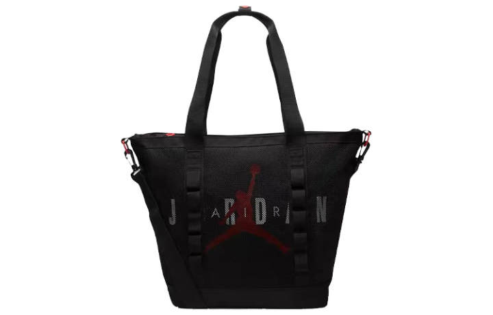 Jordan Jordan Fabric Tote Bag, Shopping Bag, Handbag, Shoulder Bag Regular Unisex Black