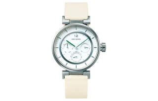 ISSEY MIYAKE ['50', 149262]m Waterproof Quartz Movement Leather Strap Watch Unisex White Dial