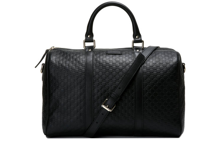 GUCCI Cow Leather Boston Bag, Shoulder Bag, Crossbody Bag, Handbag, Travel Bag Women's Black