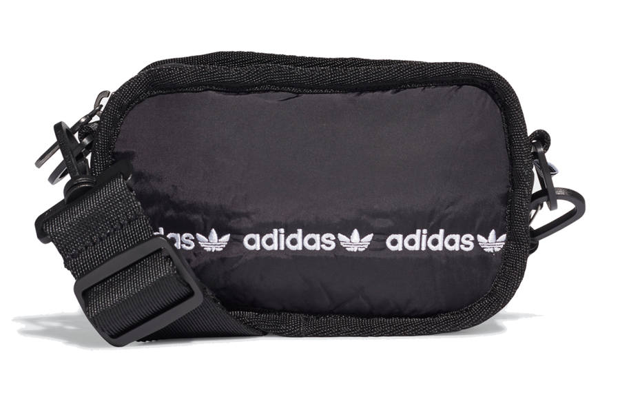 Adidas Originals Polyamide Sports Bag, Crossbody Bag Regular Women's Black