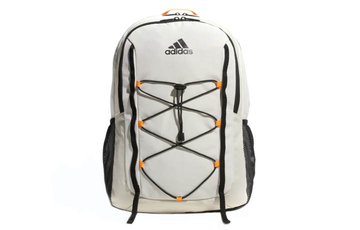 Adidas Adidas Polyester Backpack Regular Unisex Beige Brown