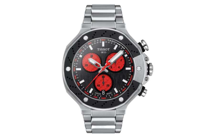 TISSOT T RACE MARC MARQUEZ Quartz Movement 100m Waterproof Men's Watches Watch 45mm Black Dial