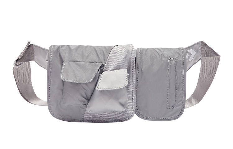 Converse FCW Nylon Fabric Crossbody Fanny Pack Regular Unisex Gray