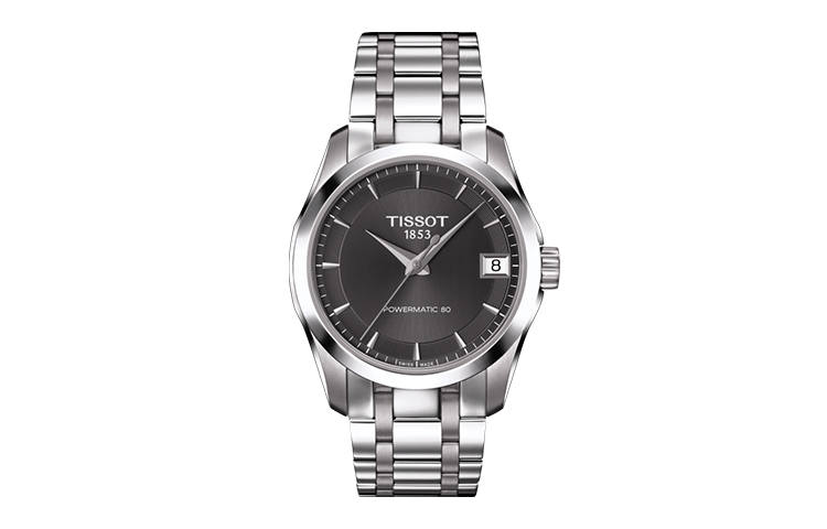 TISSOT Kutu Collection Automatic Mechanical Movement 100m Waterproof Women's Watch 32mm Gray Dial