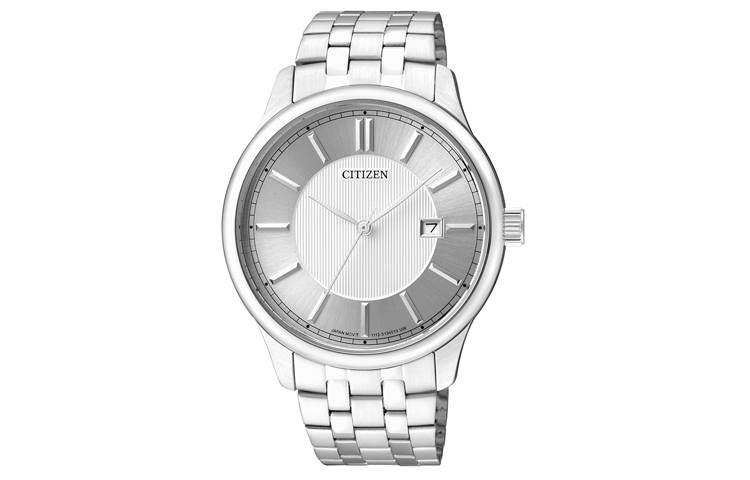 CITIZEN Quartz Movement Stainless Steel Strap Watch Men's Watches Silver Dial