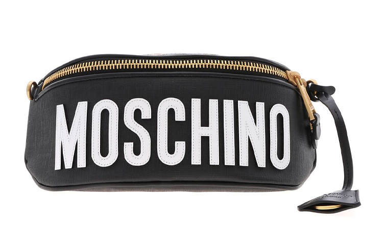 MOSCHINO Pu Fanny Pack Unisex Black