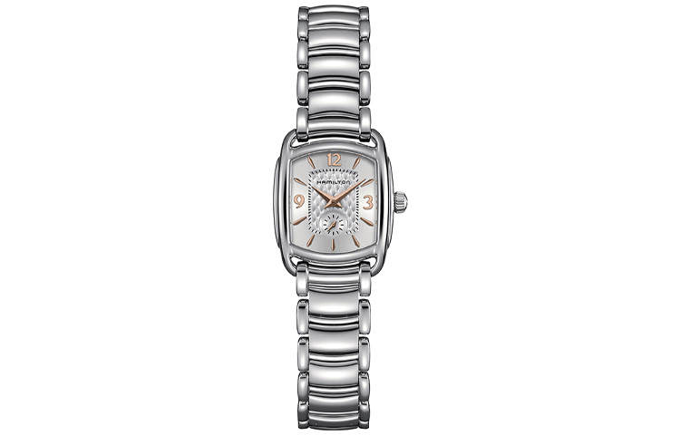 HAMILTON United States Classic Collection Quartz Movement Waterproof Women's Watch 28.5*23mm Silver Dial