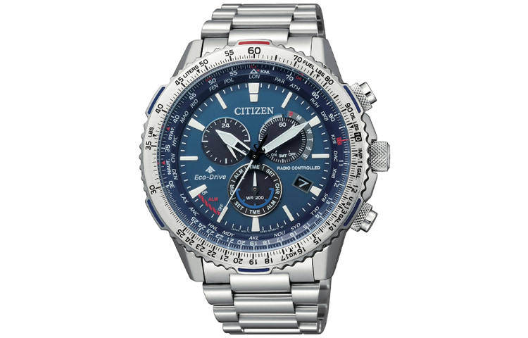 CITIZEN Ecology Drive Collection Quartz Movement Stainless Steel Strap Watch Men's Watches Blue Dial