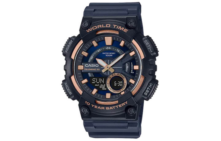 CASIO CASIO Men YOUTH Black Watch AEQ-110W-2A3