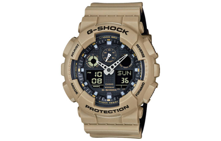 CASIO CASIO Men Liquid Crystal/Analog Dual Display Series Black Watch GA-100L-8A