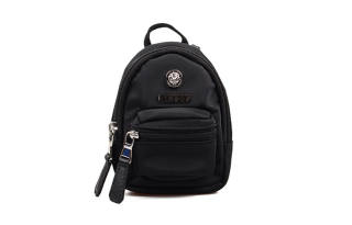 VERSUS Nylon Key Pouch Coin Purse Unisex Black