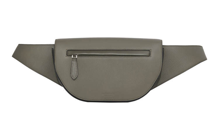 Burberry Grain Calfskin Fanny Pack Sling Bag Crossbody Bag Small Men's Willow Green/Black