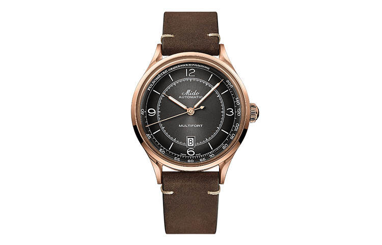 MIDO Helm Automatic Mechanical Movement 50m Waterproof Men's Watches Watch 40mm Black Dial