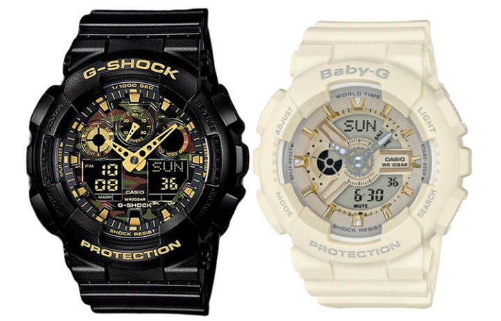 CASIO CASIO Unisex Pair Table Series Black Watch