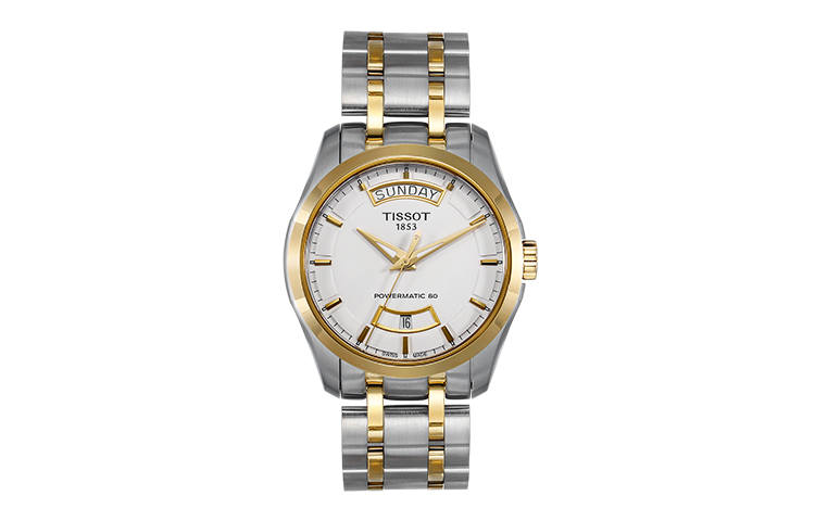 TISSOT Kutu Collection Automatic Mechanical Movement 100m Waterproof Men's Watches Watch 39mm White Dial
