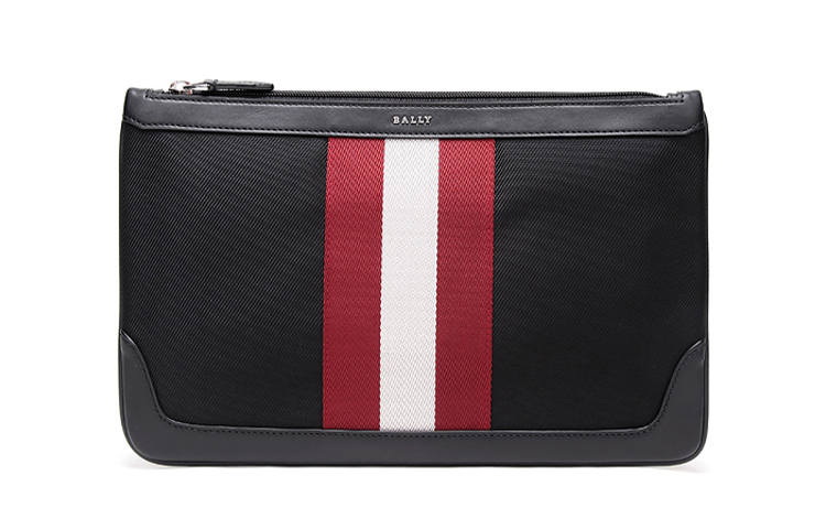 BALLY BALLY Fabric With Leather Clutch Regular Men's Black