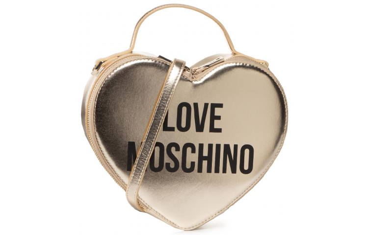 LOVE MOSCHINO Artificial Leather Shoulder Bag, Crossbody Bag Women's Gold