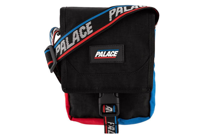 PALACE Polyester Shoulder Bag, Crossbody Bag Regular Men's Black