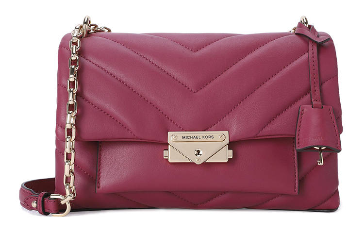 MICHAEL KORS Cece Leather Shoulder Bag, Crossbody Bag Medium Women's Burgundy