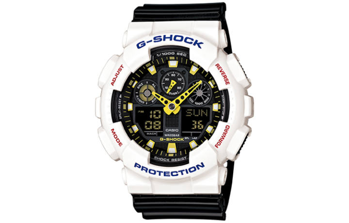 CASIO CASIO Men Liquid Crystal/Analog Dual Display Series Black Watch GA-100CS-7