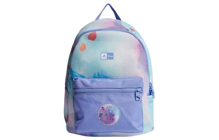Adidas Adidas Disney Frozen, Collaboration Polyester Backpack Women's Green & Purple & Pink & White