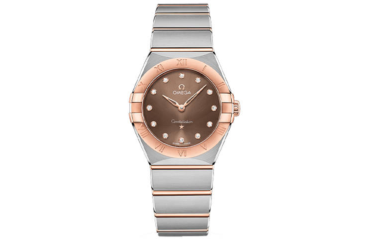 OMEGA Constellation Collection Zodiac Watch Quartz Movement 30m Waterproof Women's Watch 28mm