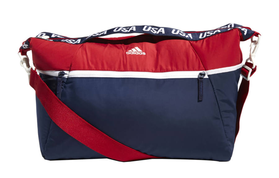 Adidas Adidas Metal Accessories Polyester Handbag Unisex Marine Blue/Red