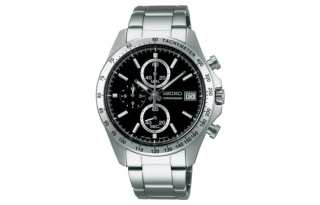 SEIKO Spirit Collection Quartz Movement Stainless Steel Strap Watch Men's Watches Black Dial