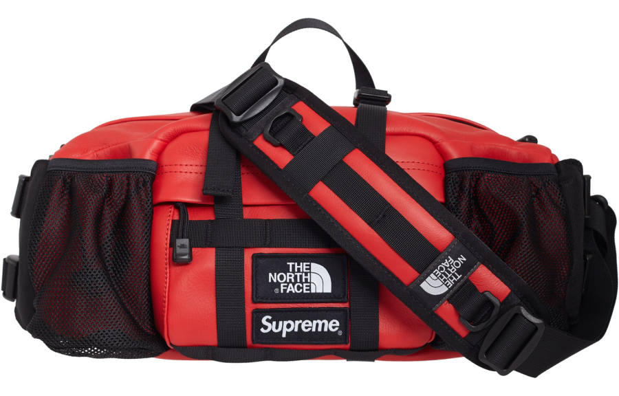 Supreme Supreme X The North Face/THE NORTH FACE Leather Crossbody Bag Sling Bag Regular Unisex Red