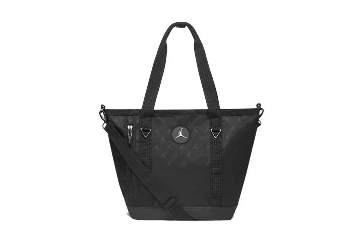 Jordan Jordan Polyester Tote Bag, Shopping Bag, Shoulder Bag Regular Unisex Pure Black