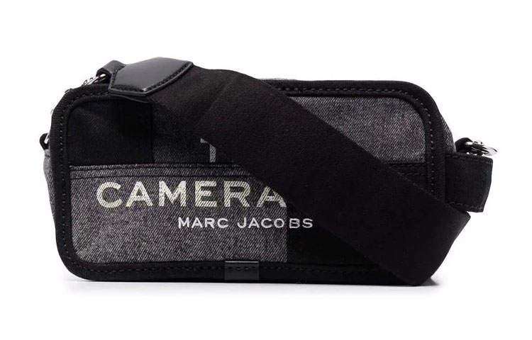 MARC JACOBS Cotton With Leather Crossbody Bags Regular Unisex Black