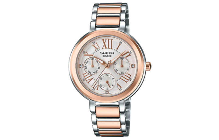 CASIO CASIO SHEEN Quartz Movement Stainless Steel Strap Watch Women's Watch White Dial