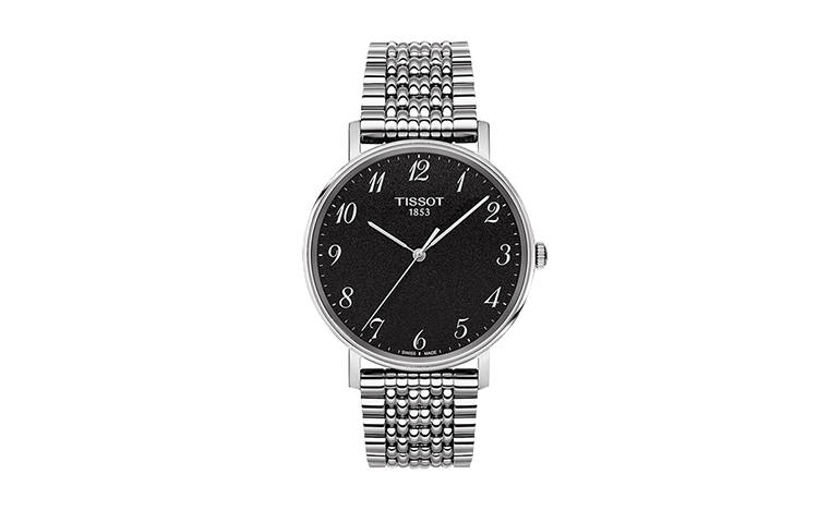 TISSOT Meishi Collection Quartz Movement Men's Watches Watch 38mm Black Dial Stainless Steel Case