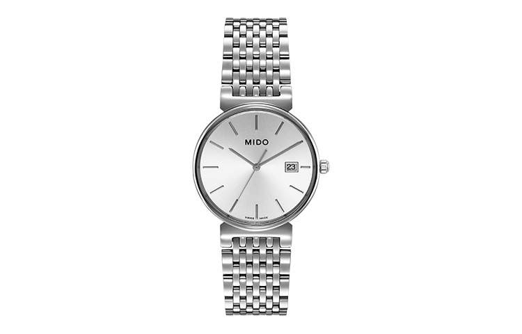 MIDO Dourui Collection Quartz Movement 30m Waterproof Men's Watches Watch 34mm Silver Dial Stainless Steel Case