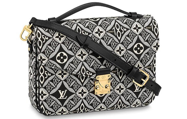 LOUIS VUITTON Pochette Metis Mm Since 1854 Jacquard Gray/Black