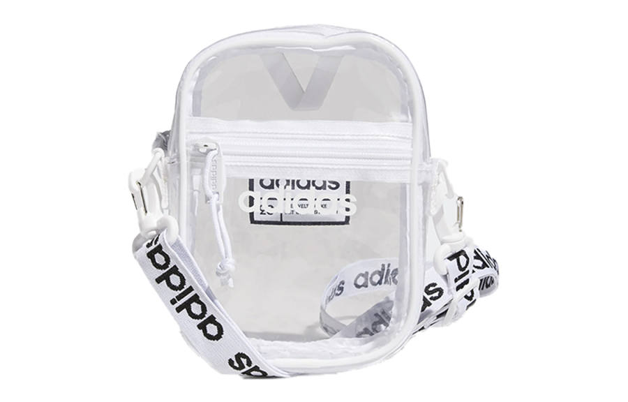 Adidas Adidas Fashion Zip Closure Crossbody Bags Regular Unisex Transparent