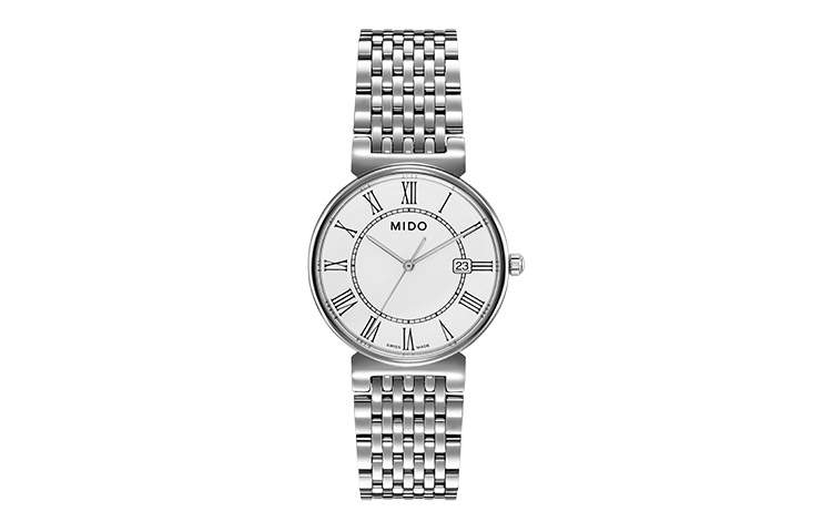 MIDO Dourui Collection Quartz Movement 30m Waterproof Men's Watches Watch 34mm White Dial Stainless Steel Case