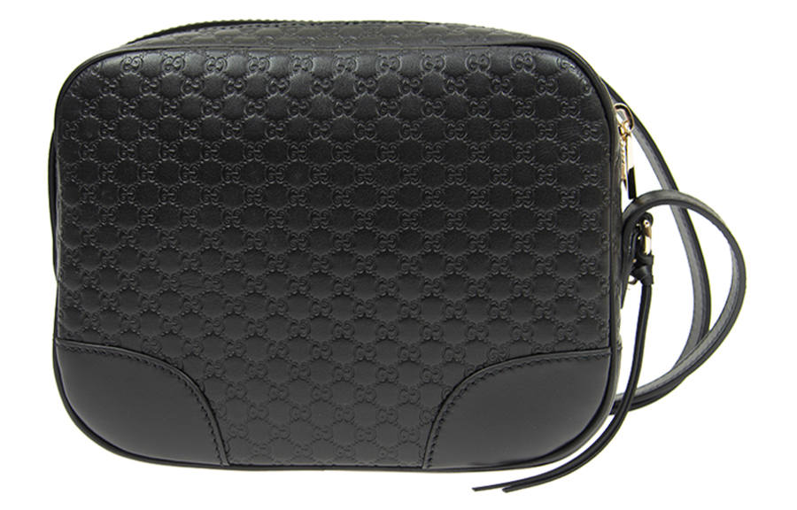 GUCCI Cow Leather Camera Bag, Shoulder Bag, Crossbody Bag Regular Women's Black