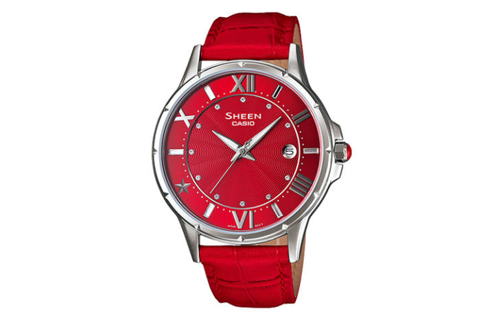 CASIO CASIO Women's SHEEN Red Watch SHE-4024L-4A